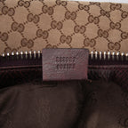 Gucci Large GG Canvas Bamboo Bar Tote