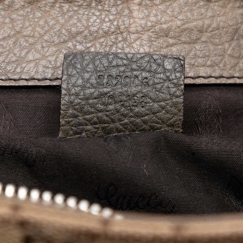 Gucci Large GG Canvas Bamboo Libeccio Tote
