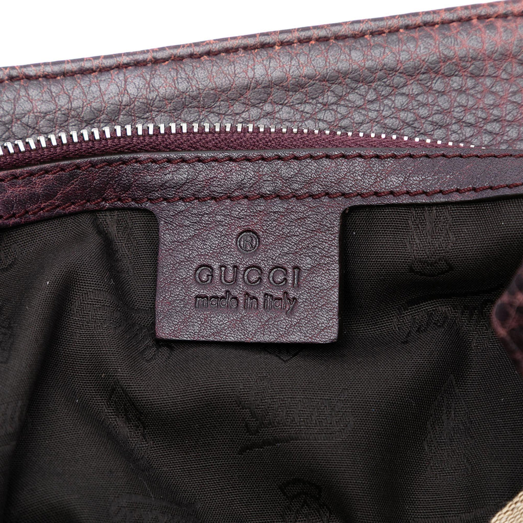 Gucci Large GG Canvas Bamboo Libeccio Tote