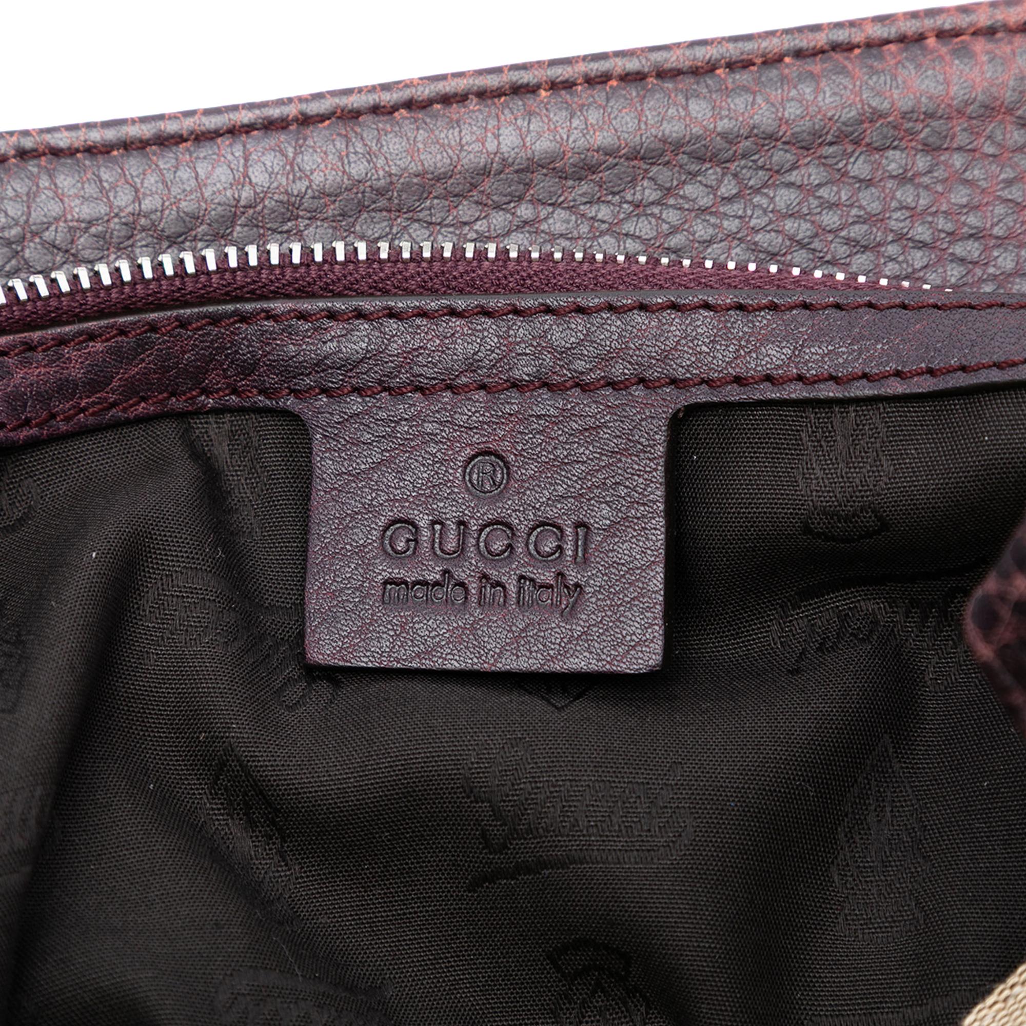 Gucci Large GG Canvas Bamboo Libeccio Tote