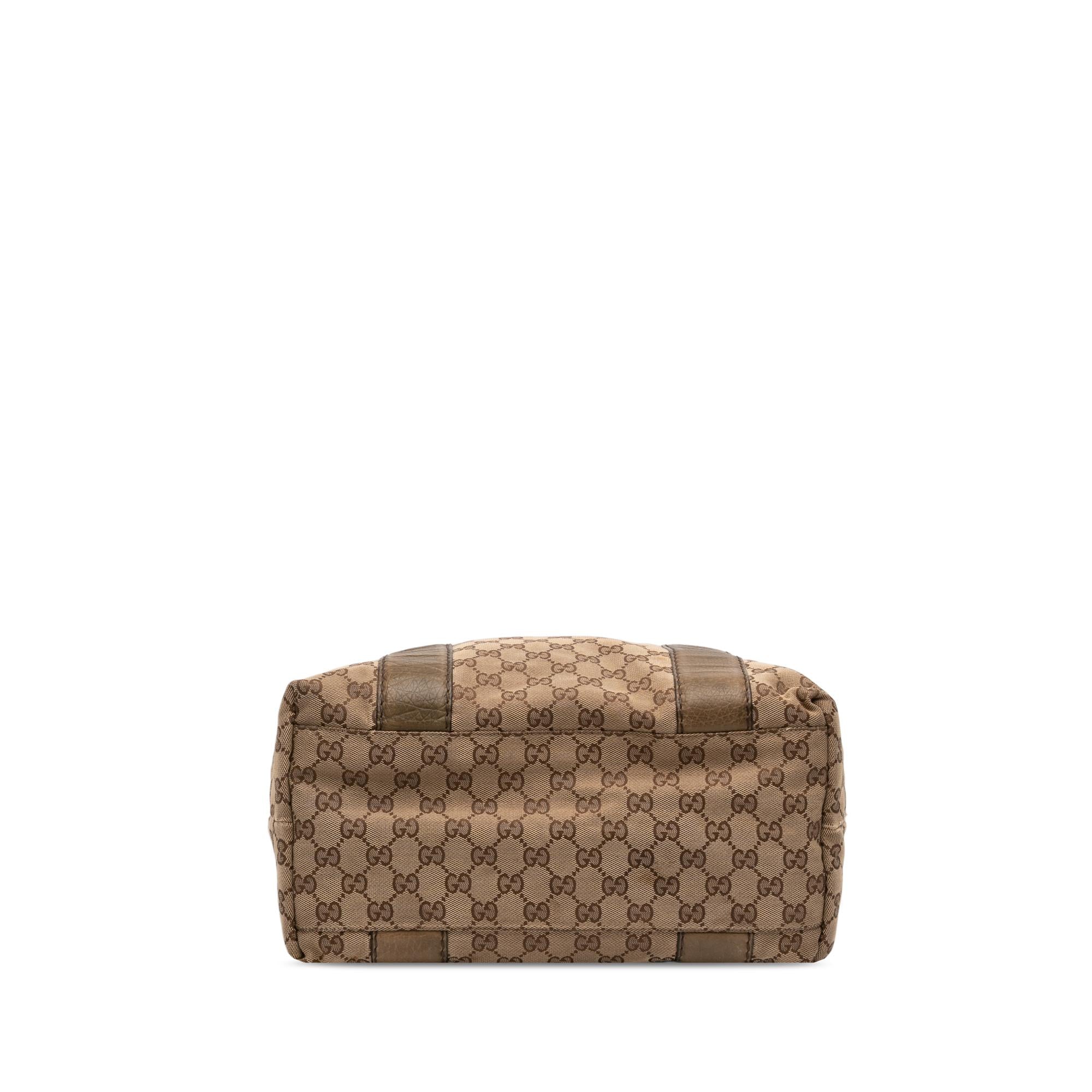 Gucci Large GG Canvas Bamboo Libeccio Tote