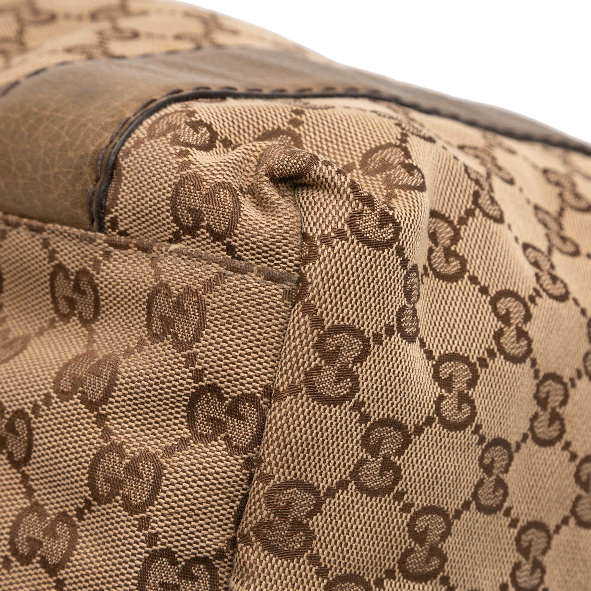 Gucci Large GG Canvas Bamboo Libeccio Tote