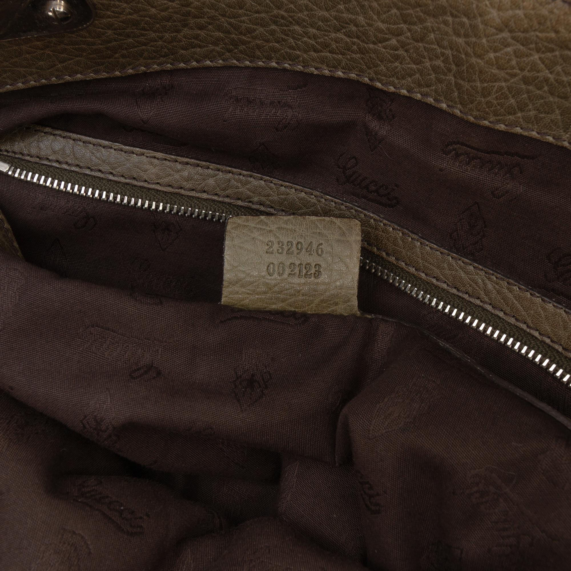 Gucci Large GG Canvas Bamboo Libeccio Tote