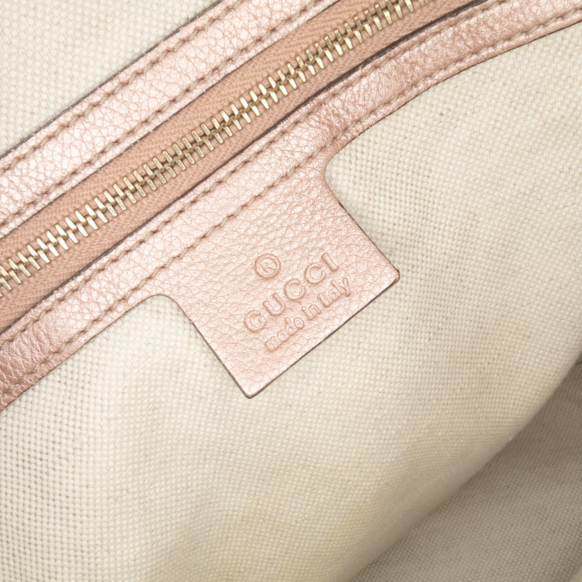 Gucci Large GG Canvas Bella Satchel