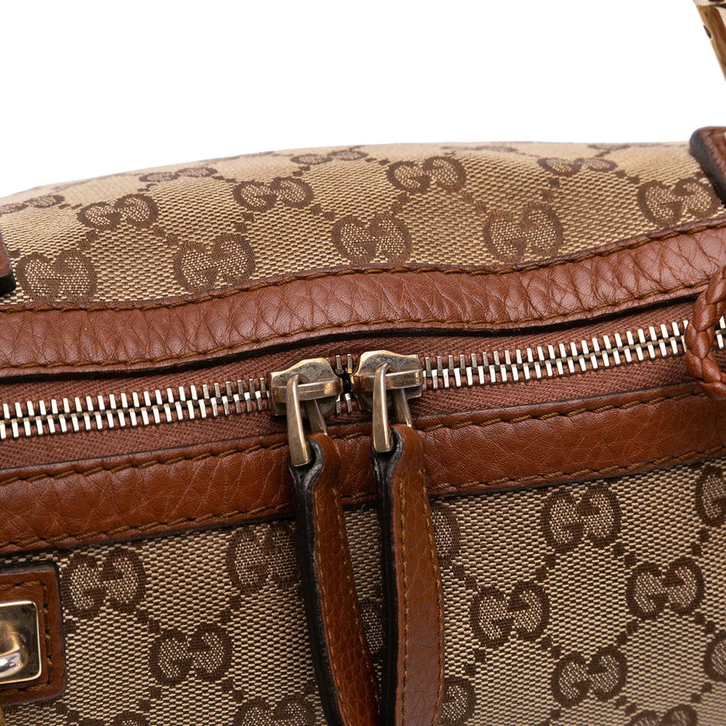 Gucci Large GG Canvas Bella Satchel