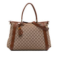 Gucci Large GG Canvas Bella Satchel