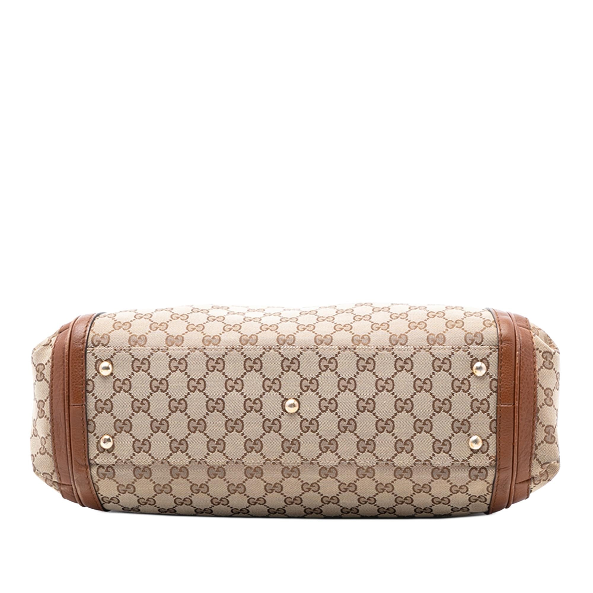 Gucci Large GG Canvas Bella Satchel