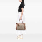 Gucci Large GG Canvas Bella Satchel
