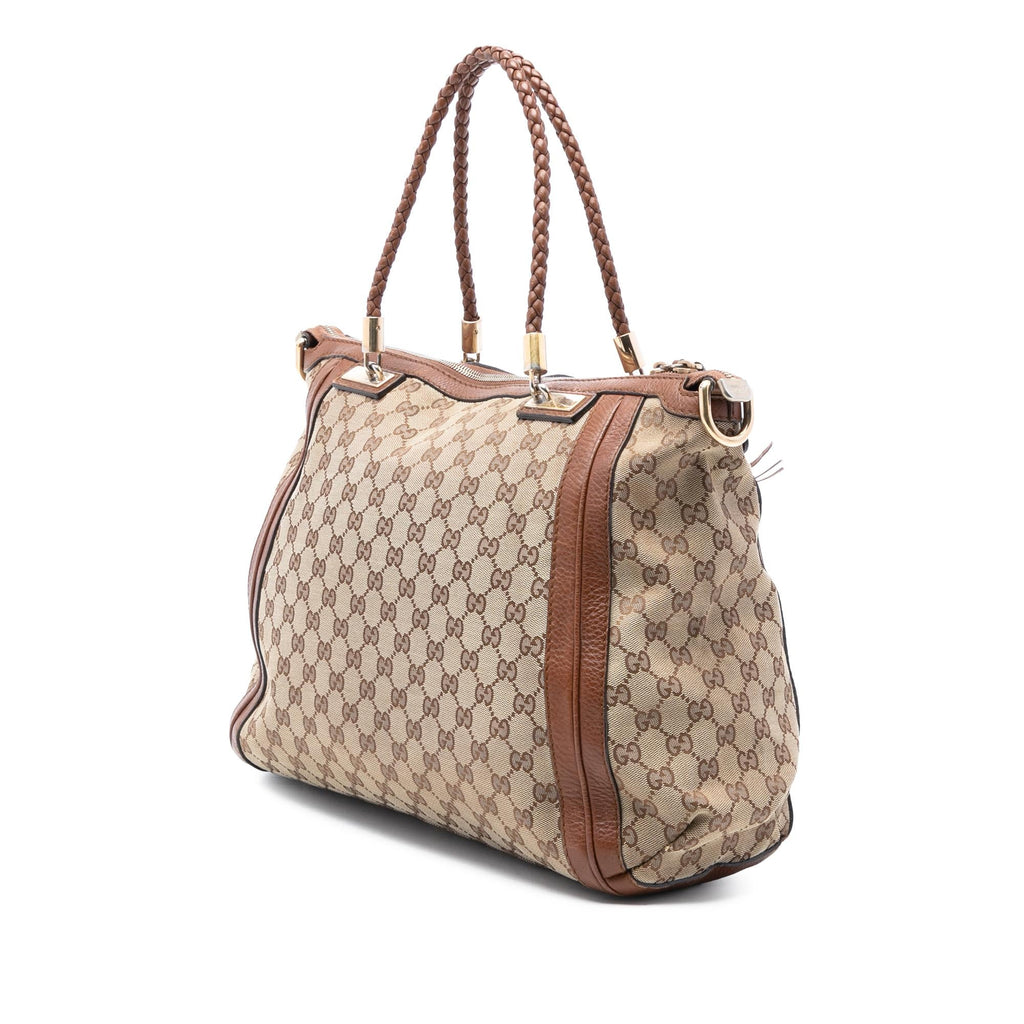 Gucci Large GG Canvas Bella Satchel