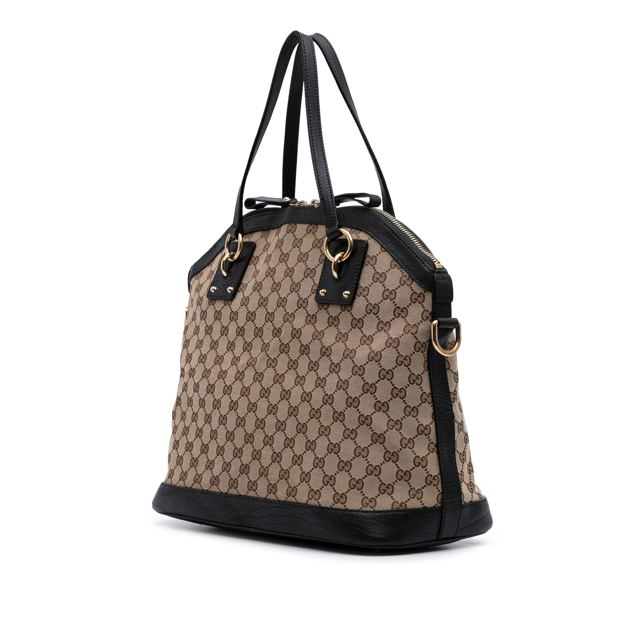 Gucci Large GG Canvas Charm Dome Satchel