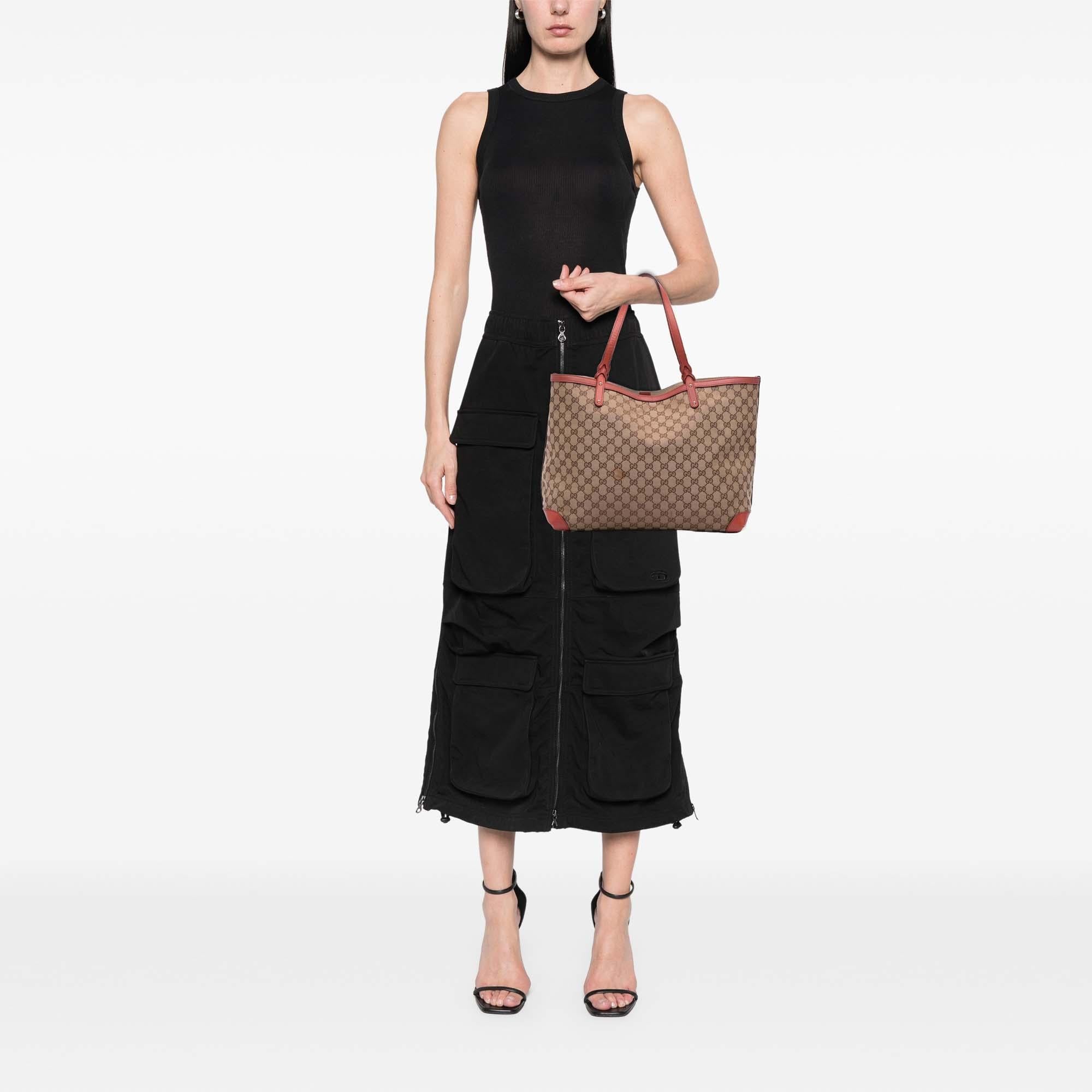 Gucci Large GG Canvas Craft Tote