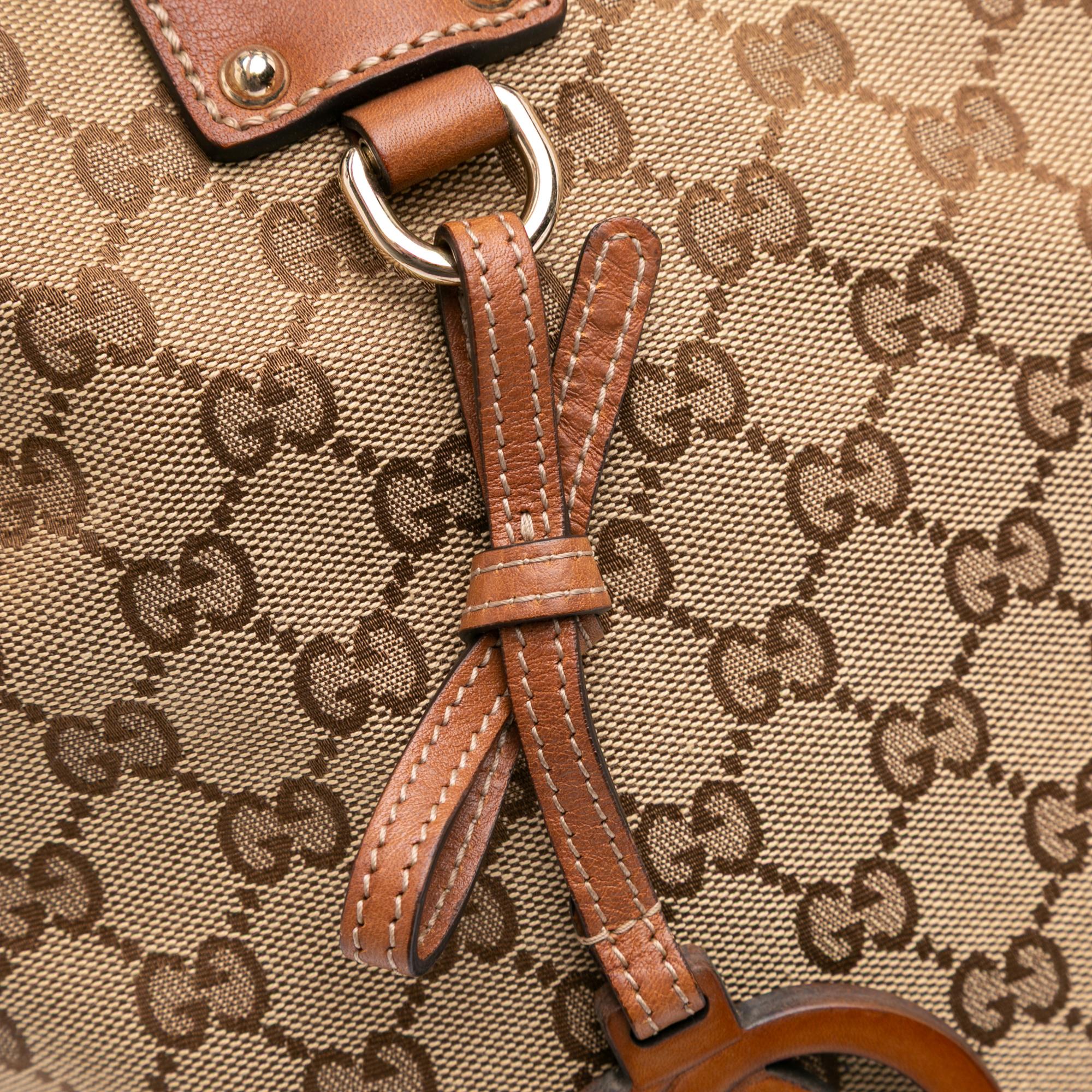 Gucci Large GG Canvas GG Charm Tote