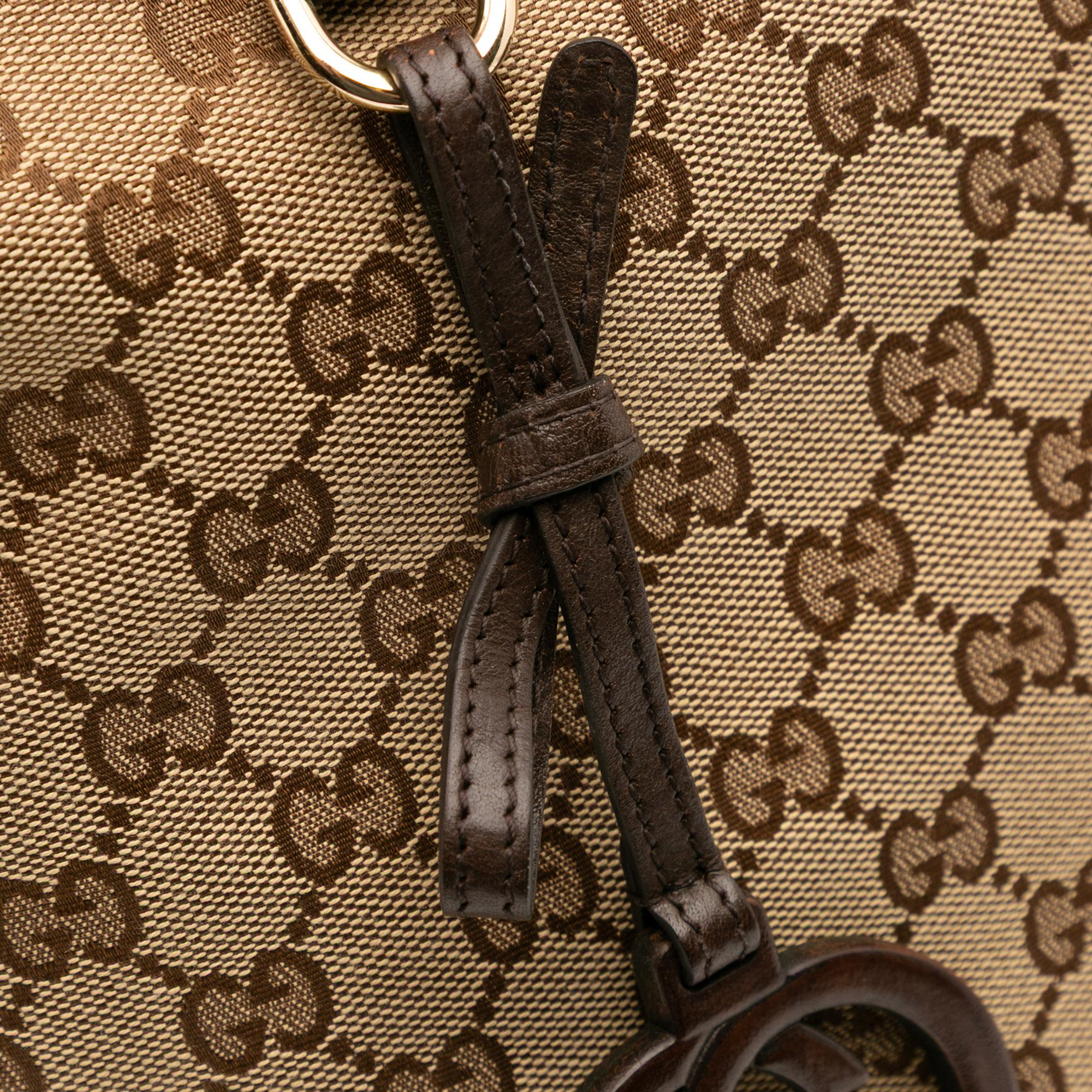 Gucci Large GG Canvas GG Charm Tote