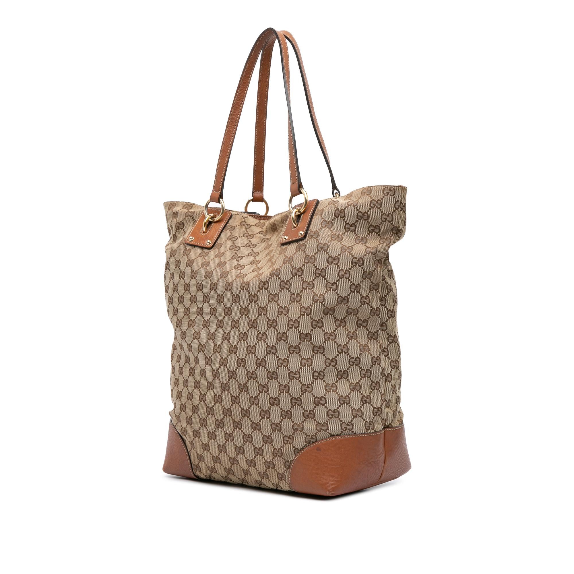 Gucci Large GG Canvas GG Charm Tote
