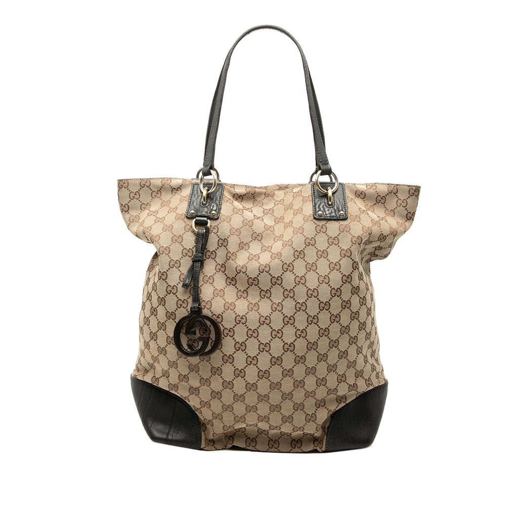 Gucci Large GG Canvas GG Charm Tote