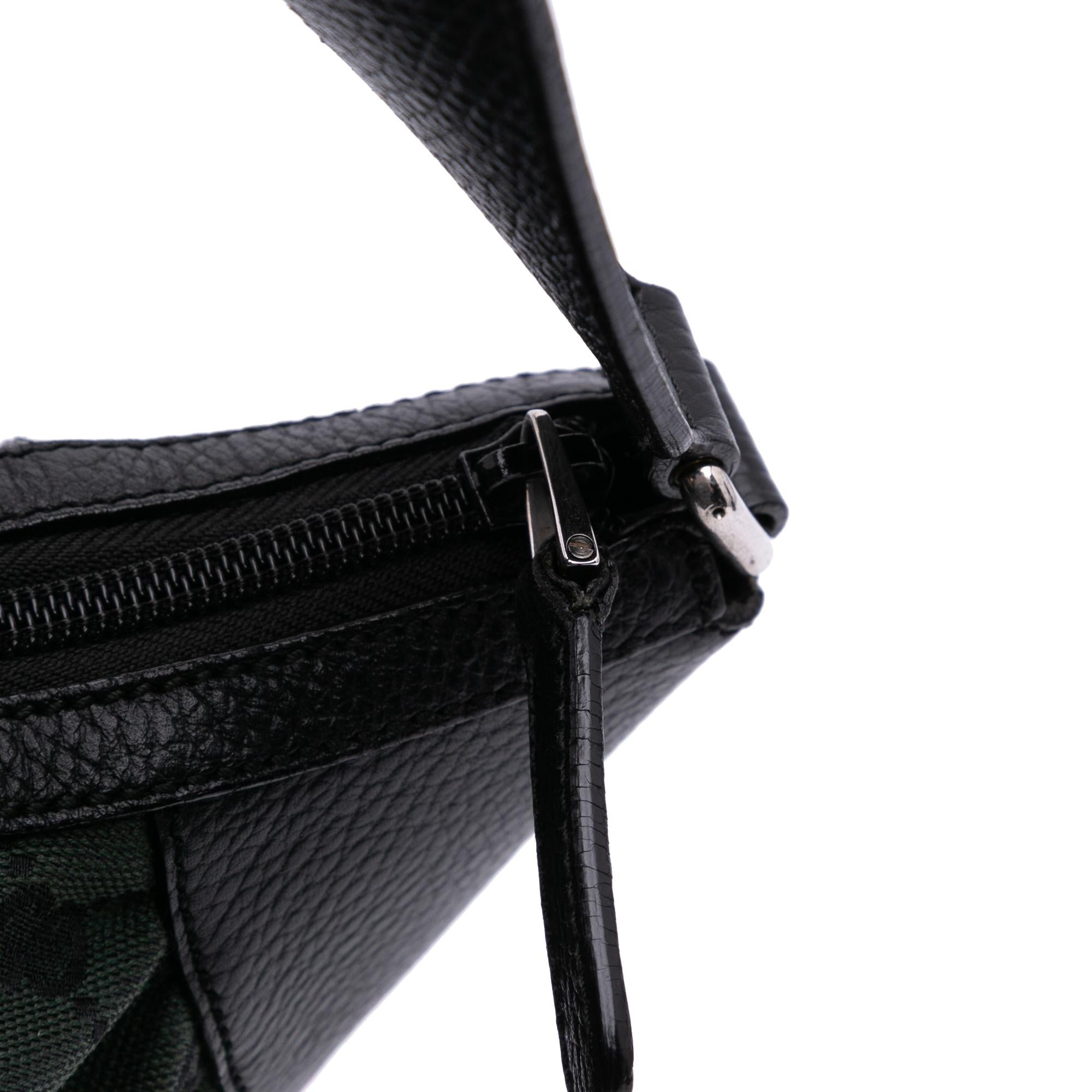 Gucci Large GG Canvas Half Moon Hobo