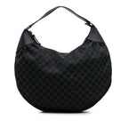 Gucci Large GG Canvas Half Moon Hobo