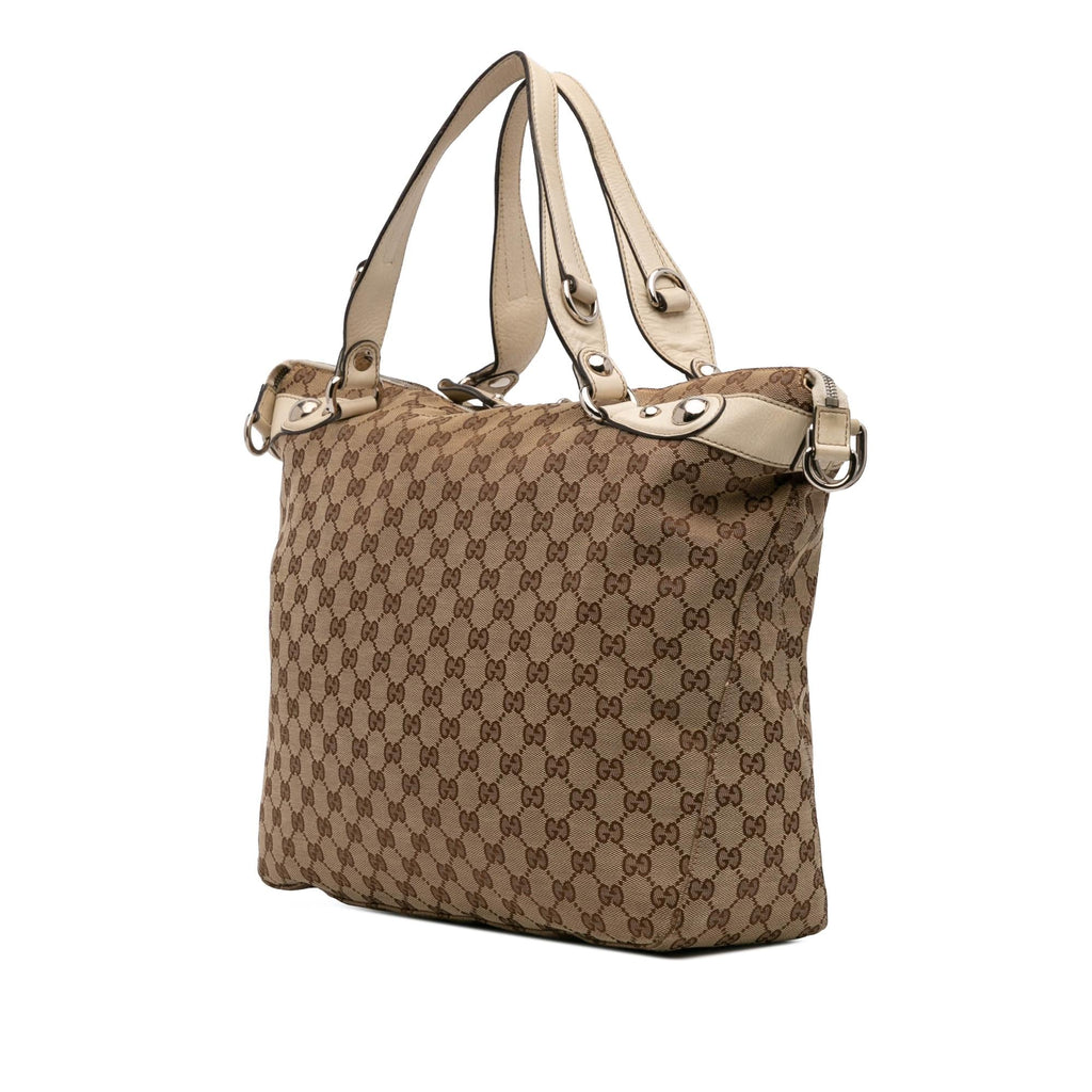 Gucci Large GG Canvas Icon Bit Satchel
