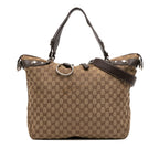 Gucci Large GG Canvas Icon Bit Satchel