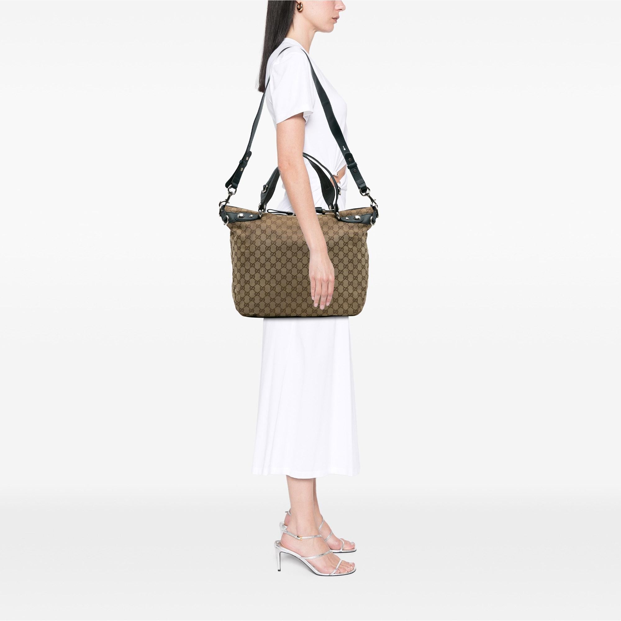 Gucci Large GG Canvas Icon Bit Satchel