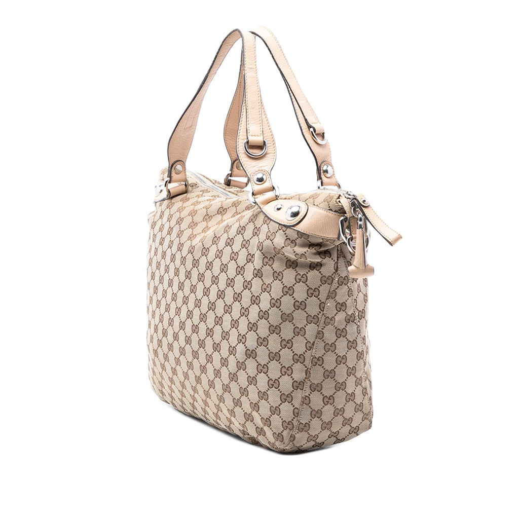 Gucci Large GG Canvas Icon Bit Satchel