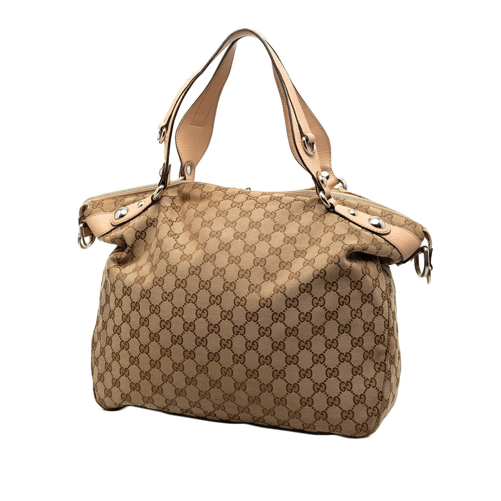 Gucci Large GG Canvas Icon Bit Satchel