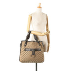 Gucci Large GG Canvas Icon Bit Zip Tote