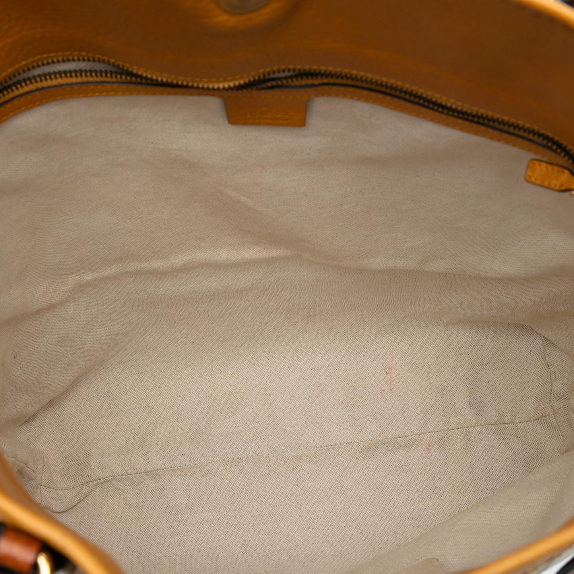 Gucci Large GG Canvas Laidback Crafty Tote