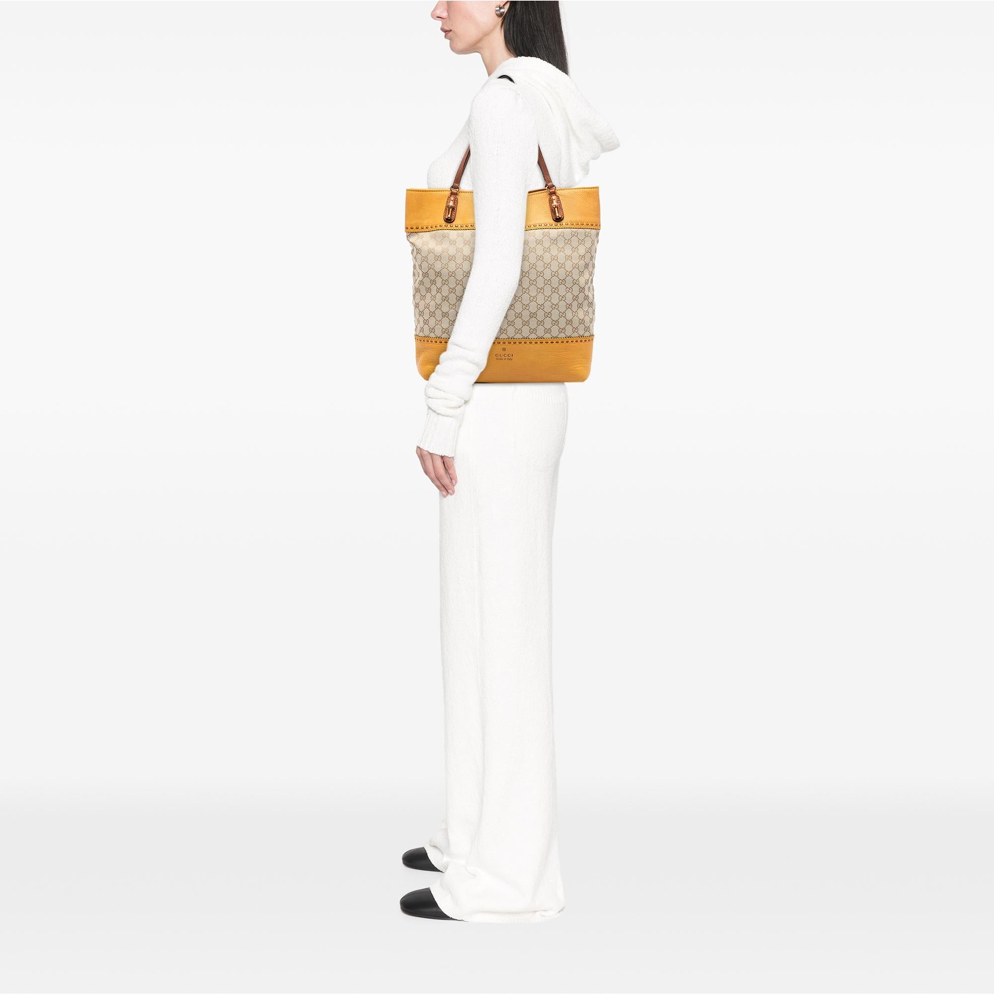 Gucci Large GG Canvas Laidback Crafty Tote