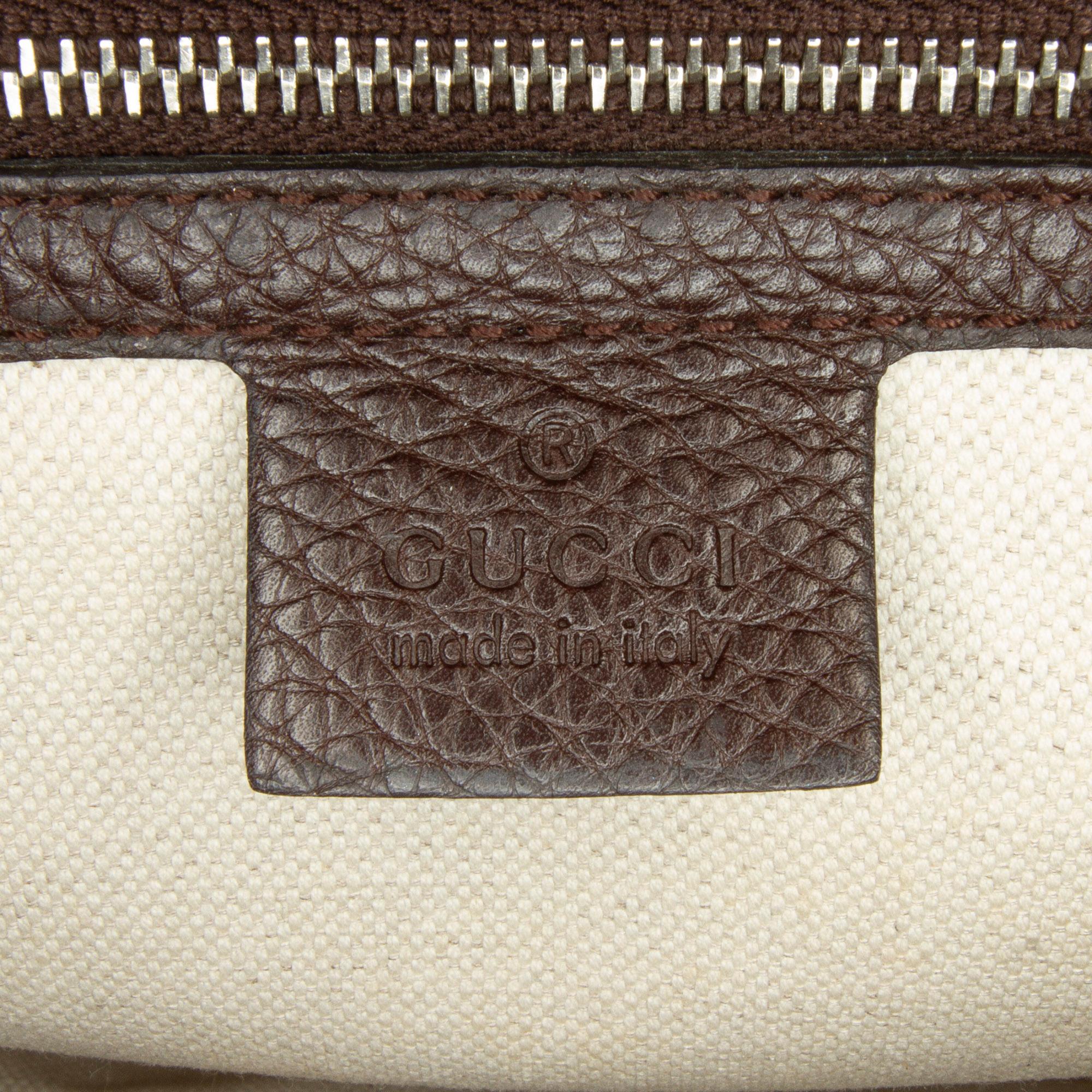 Gucci Large GG Canvas New Bamboo Satchel (SHG-rWP7tz)