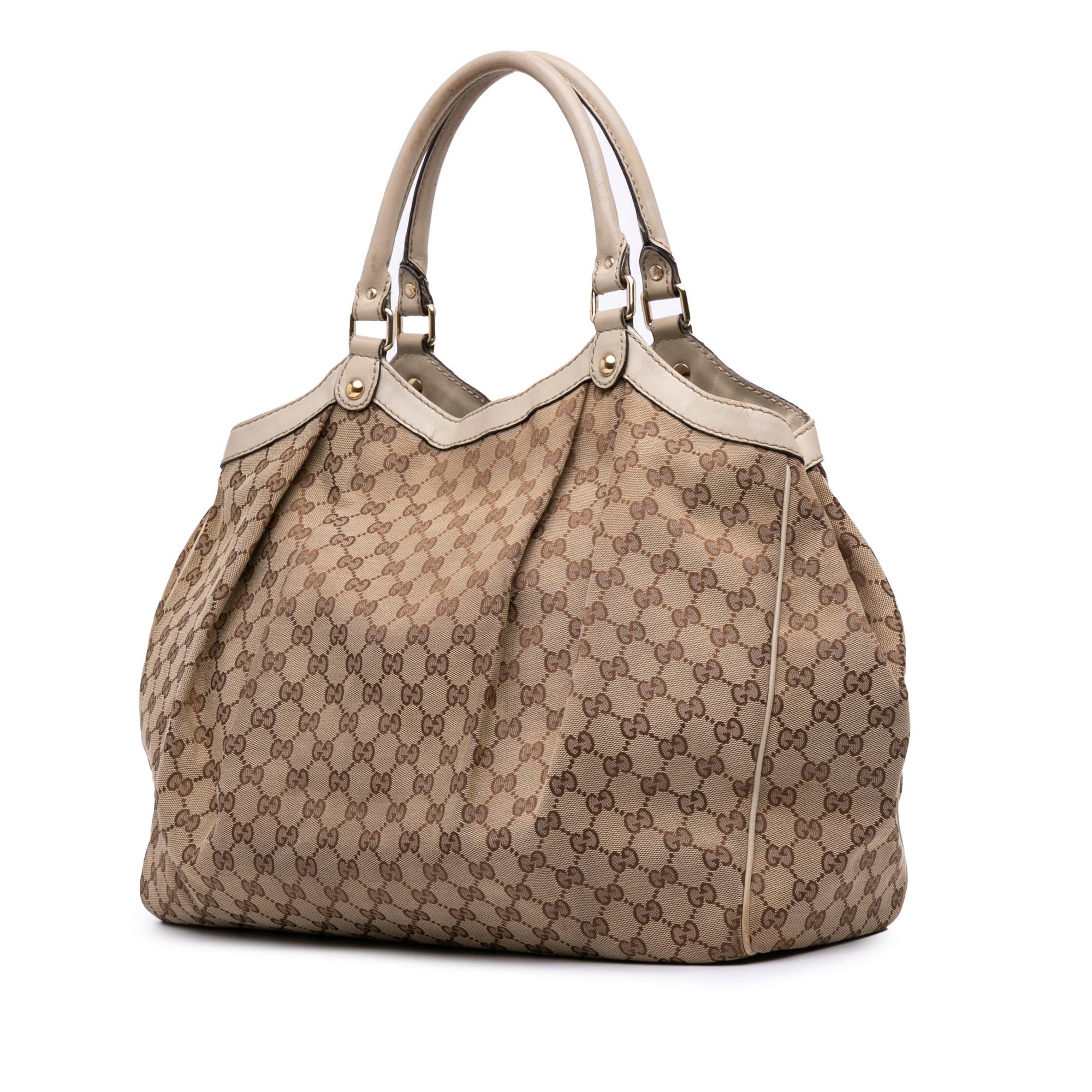 Gucci Large GG Canvas Sukey Tote