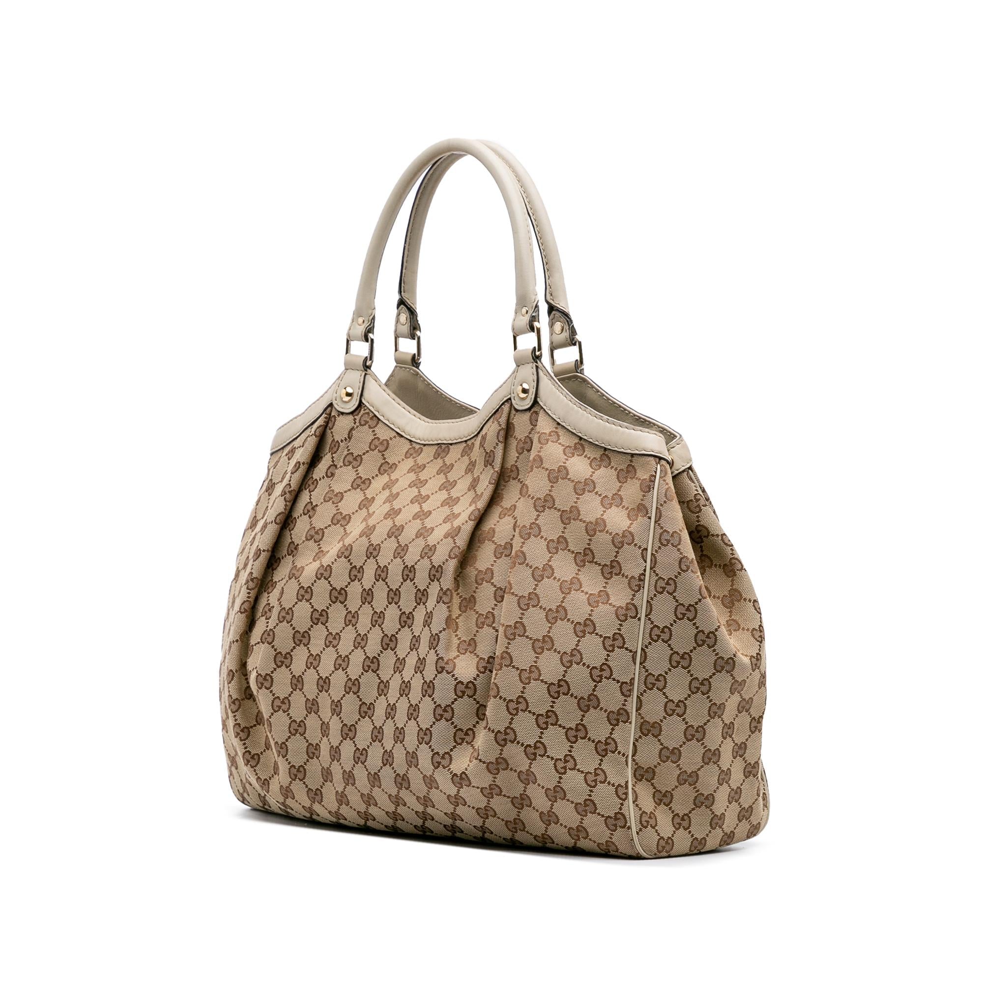 Gucci Large GG Canvas Sukey Tote