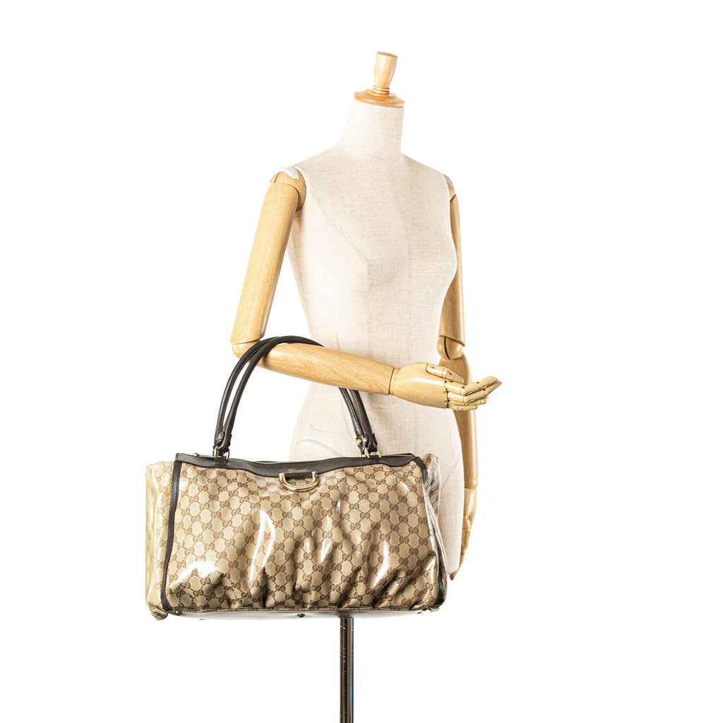 Gucci Large GG Crystal Abbey D Ring Tote