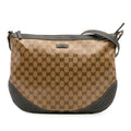 Gucci Large GG Crystal Half Moon Crossbody