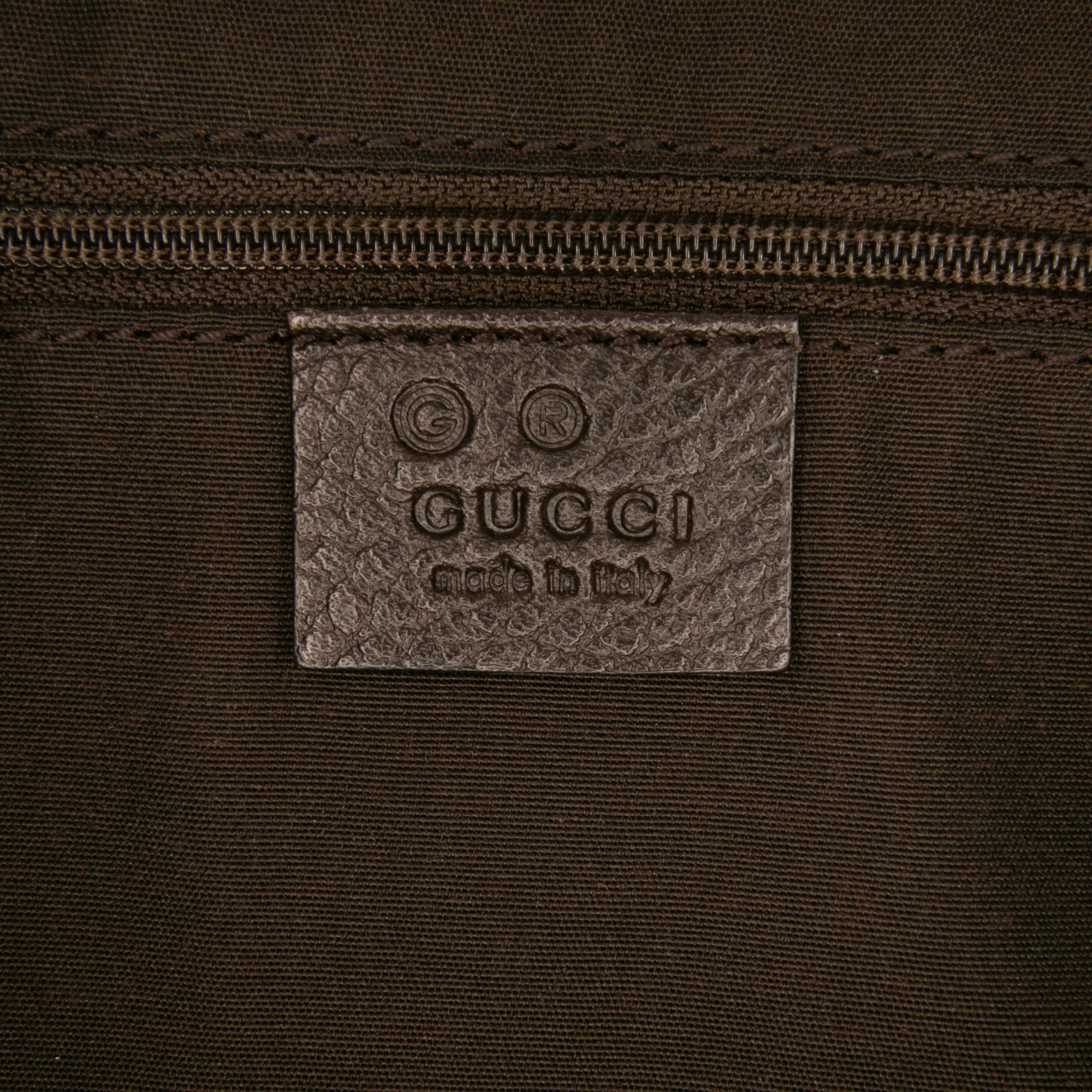 Gucci Large GG Crystal Half Moon Crossbody