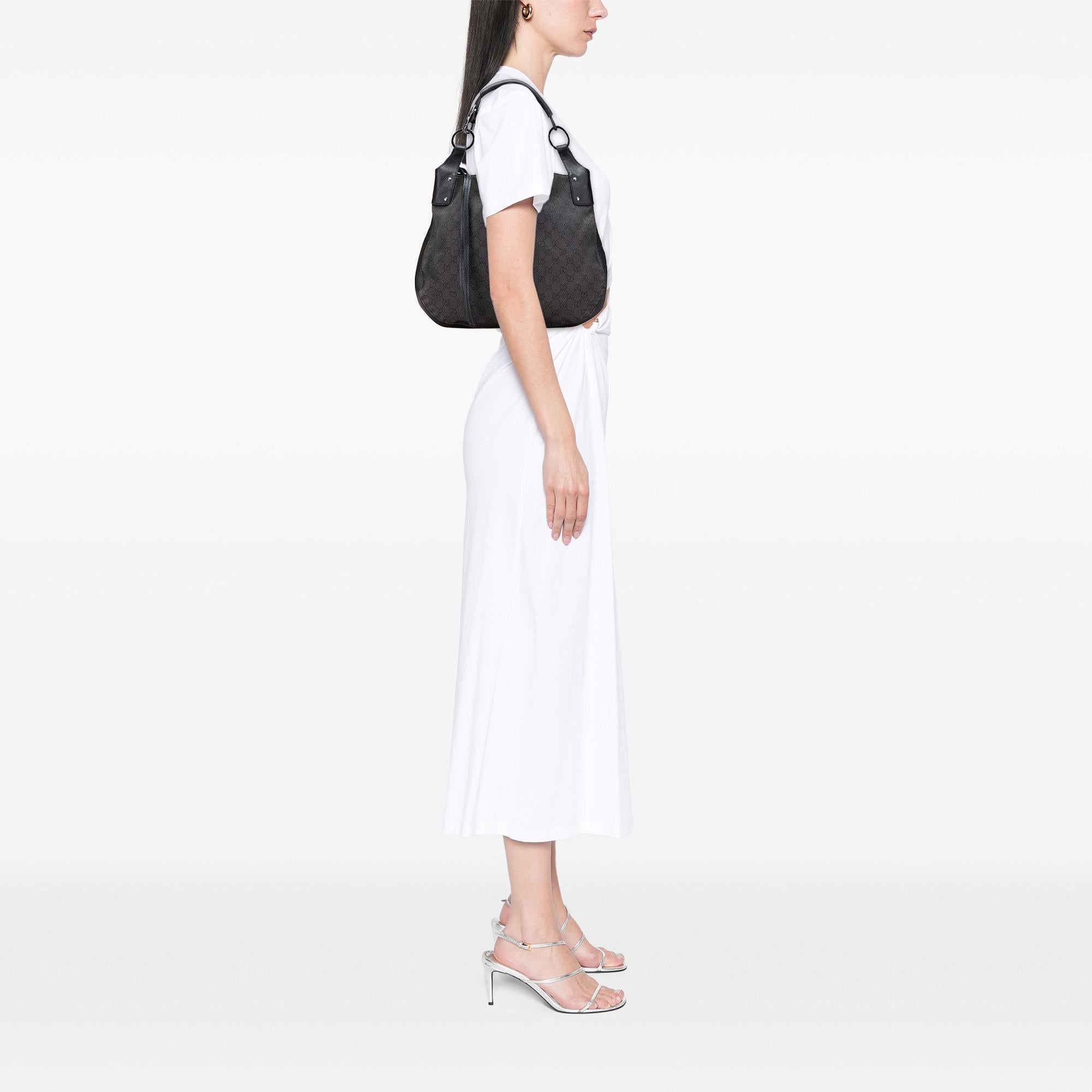 Gucci Large GG Denim Hobo