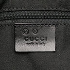 Gucci Large GG Denim Horsebit Classic Ring Hobo