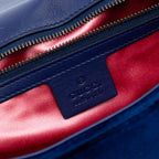 Gucci Large GG Marmont Matelasse Velvet Shoulder Bag