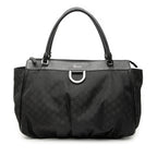 Gucci Large GG Nylon Abbey D Ring Tote