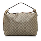 Gucci Large GG Supreme Linea A Hobo (SHG-naOFM6)