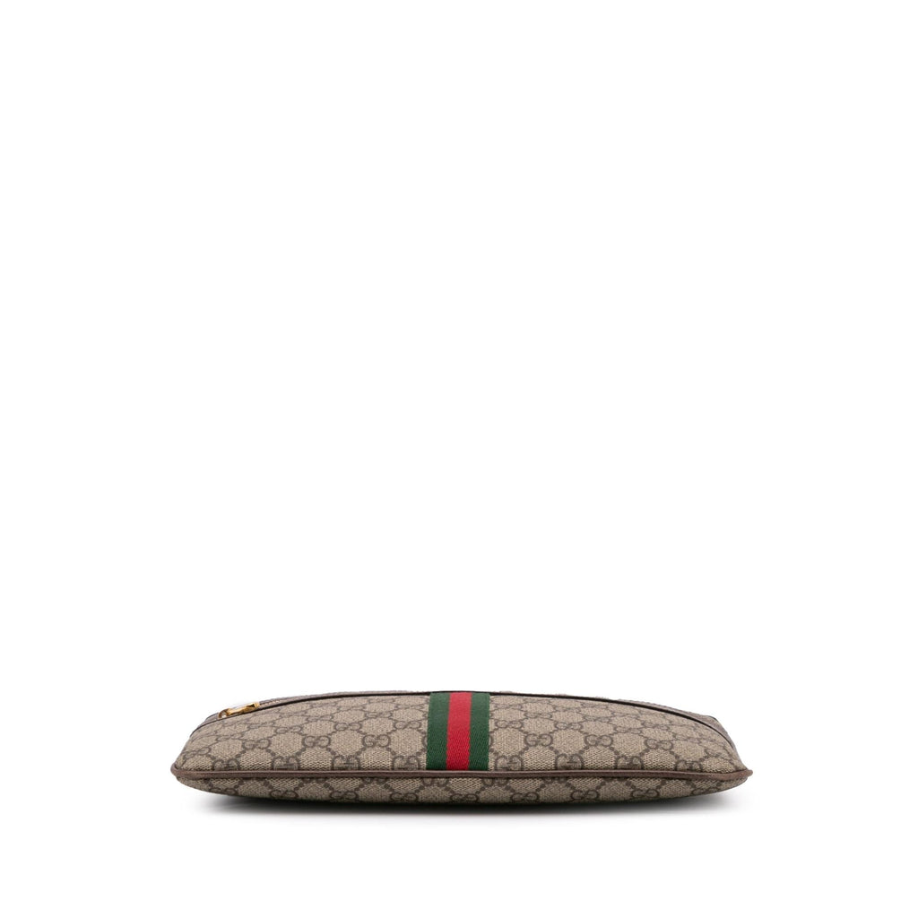 Gucci Large GG Supreme Ophidia Web Clutch