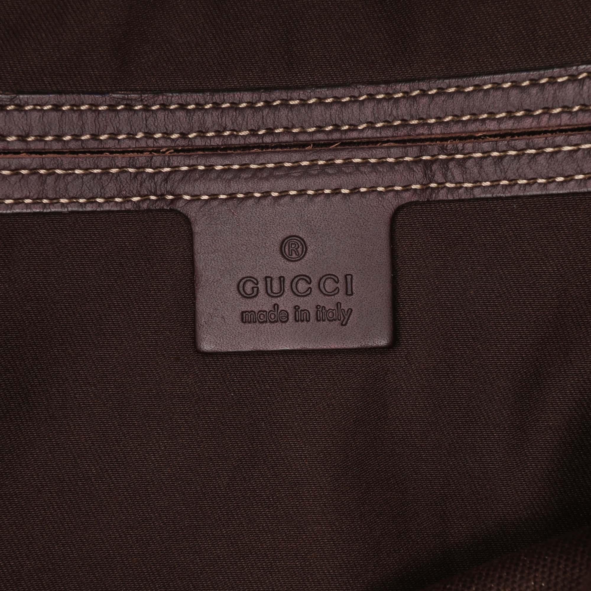 Gucci Large GG Supreme Web Flap Messenger Bag