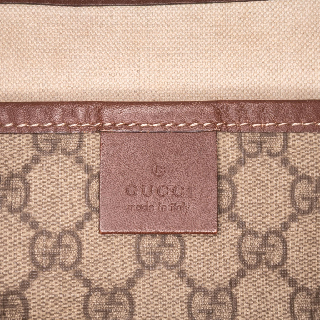 Gucci Large GG Supreme Web Loop Tote