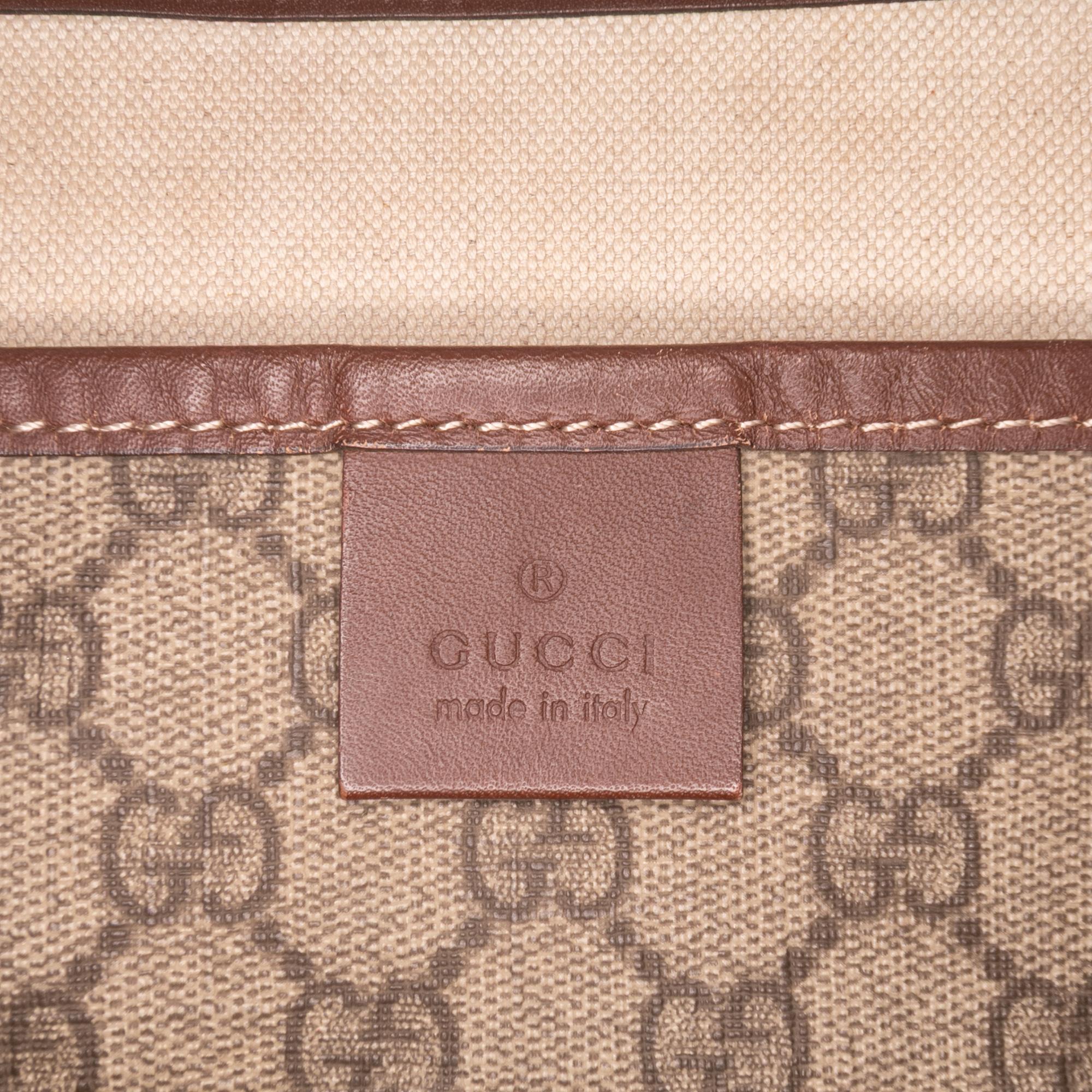 Gucci Large GG Supreme Web Loop Tote