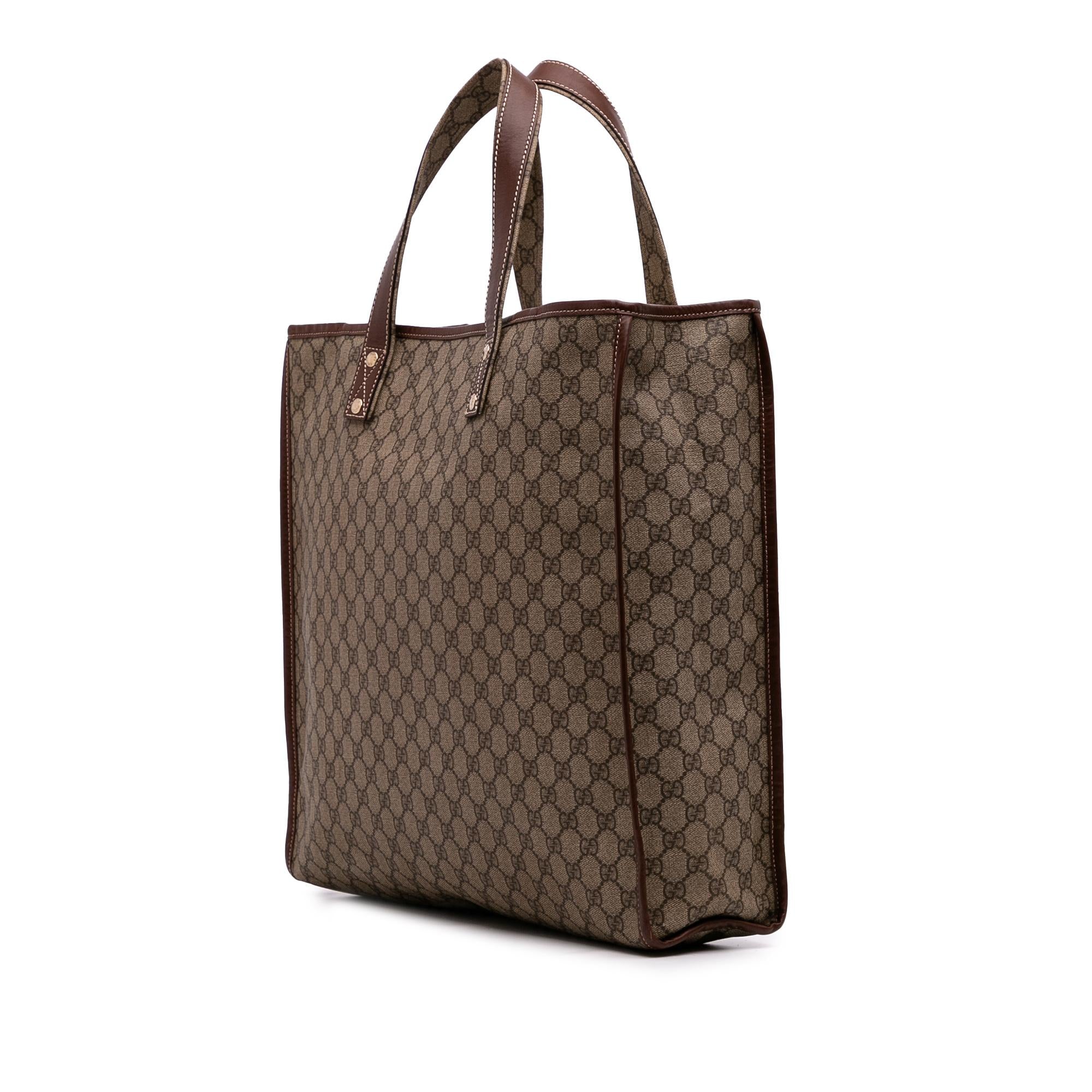 Gucci Large GG Supreme Web Loop Tote