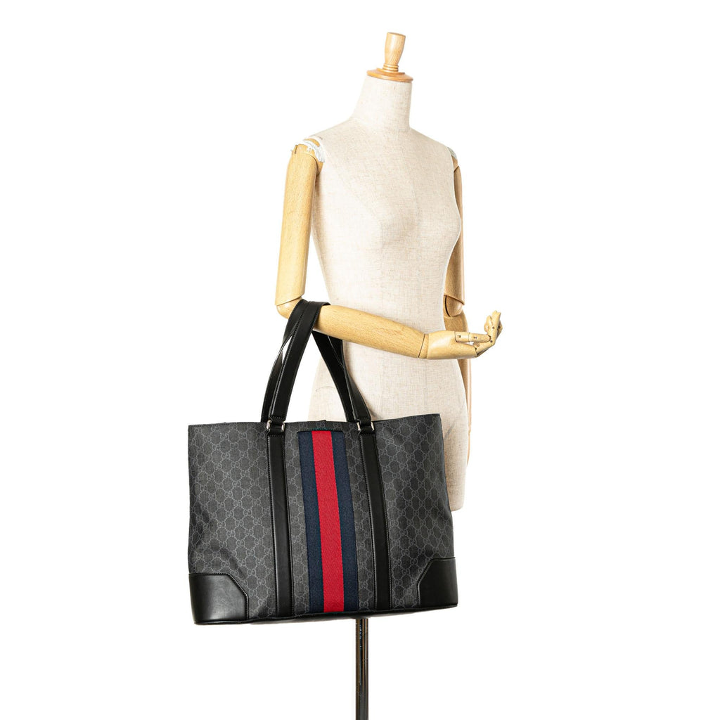 Gucci Large GG Supreme Web Tote