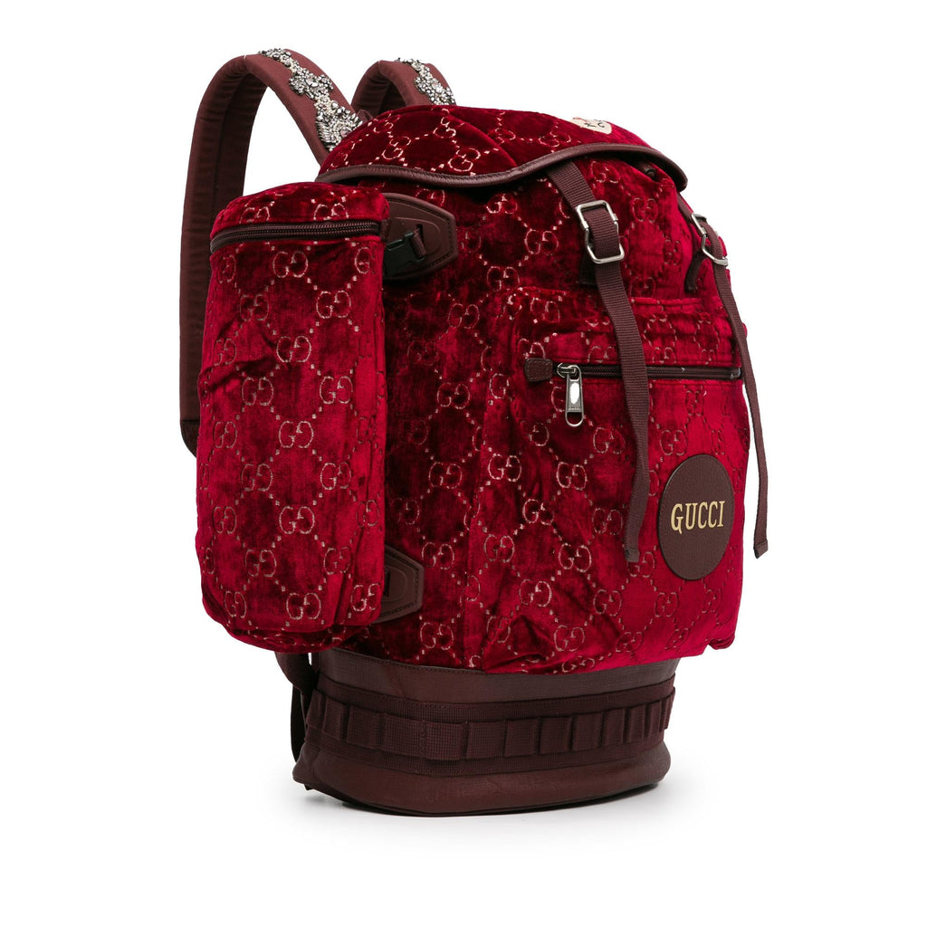Gucci Large GG Velvet Heart Alpina Backpack (SHG-GnWulN)
