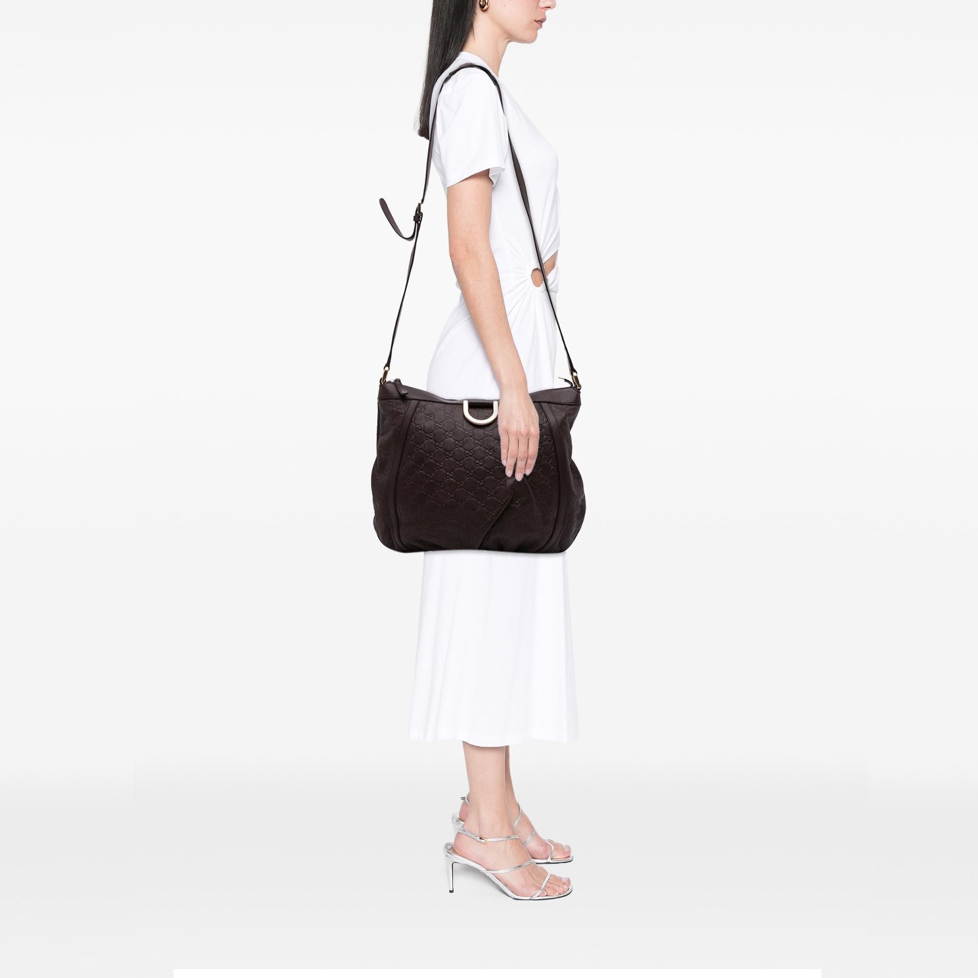 Gucci Large Guccissima Abbey D Ring Crossbody