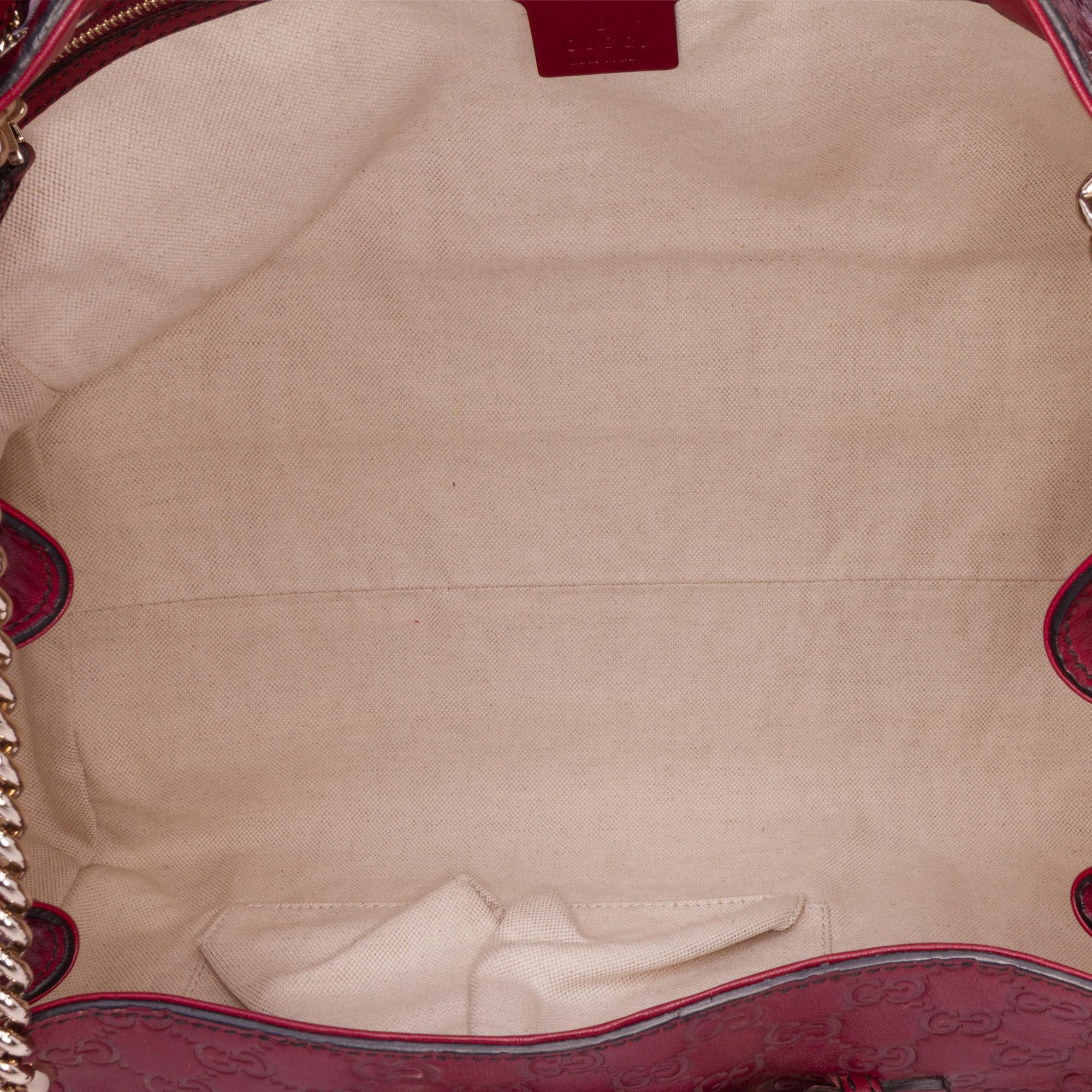 Gucci Large Guccissima Emily Chain Shoulder Bag