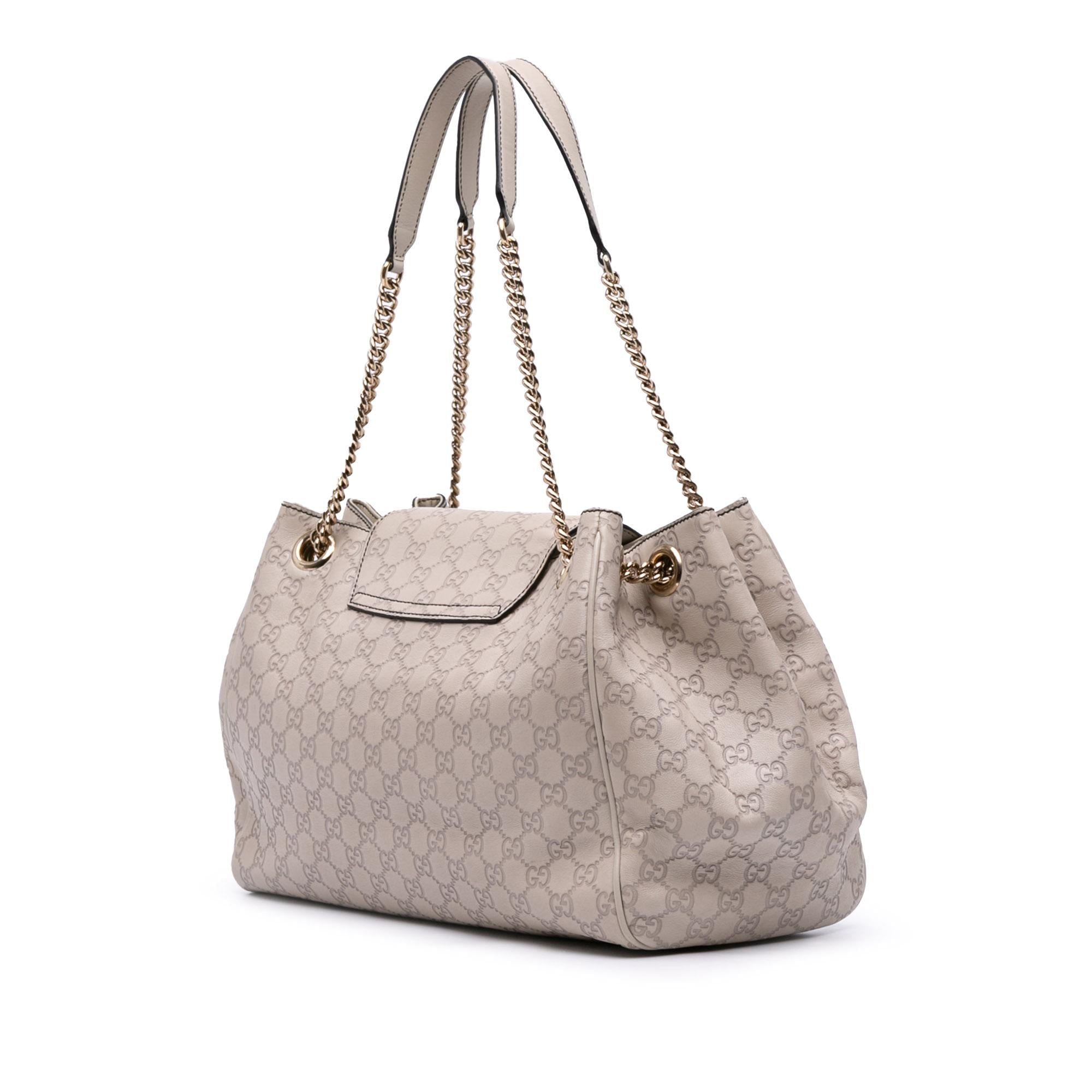 Gucci Large Guccissima Emily Chain Shoulder Bag